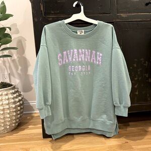 Art & Sol / Savannah Sweatshirt, Trendy Preppy Sweatshirt,  Size L